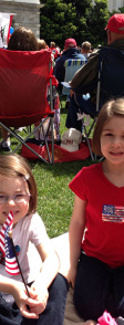 Some of our younger tax rally supporters at the 2013 Tax Day Rally.